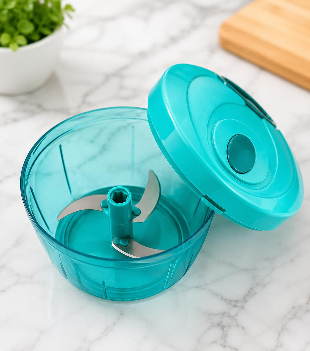 CHOPORA Manual Vegetable Chopper | Pull-Cord Food Chopper with Sharp Stainless Steel Blades